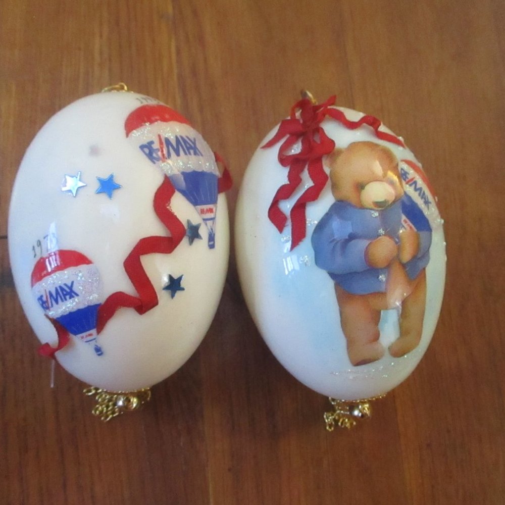 Custom Made Remax Realty 90s Easter Egg Christmas Ornaments Designer Realtor